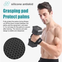 1Pair Weight Lifting Fitness Gloves With Wrist Wraps Silicone Gel Full Palm Protection Gym Workout Glove Power Lifting Equipment 2