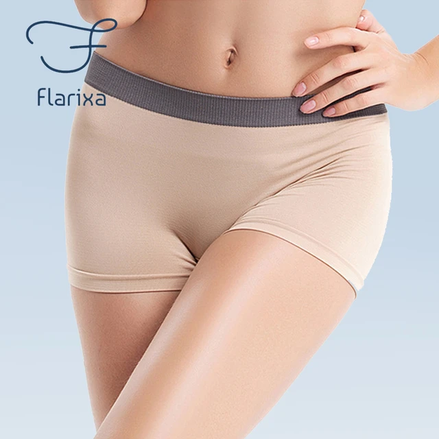 Flarixa Seamless Boxers Panties for Women Mid Waist Boxer Shorts Solid  Girls Sport Briefs Safety Pants Knickers Female BoyShorts - AliExpress