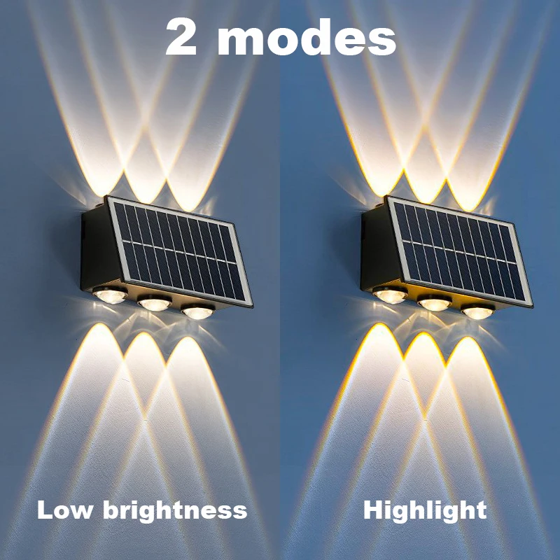 Outdoor Solar Wall Light Solar Light Waterproof Led for Courtyard Street Landscape Garden Decoration Wall Lamp