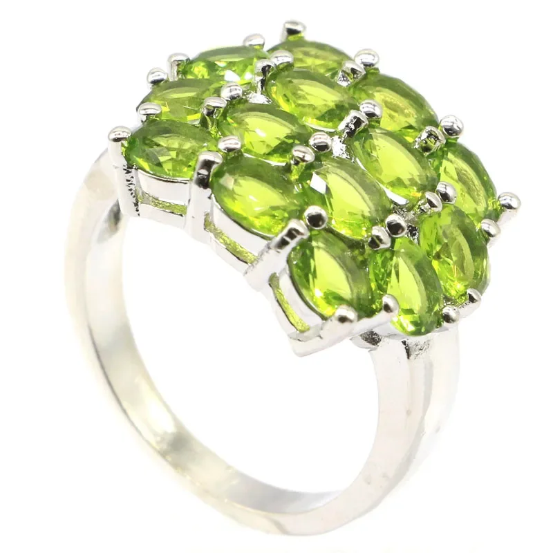 5g Customized 925 SOLID STERLING SILVER  Rings Colorful Violet Tanzanite Golden Citrine Peridot Tourmaline Kunzite Tanzanite Man