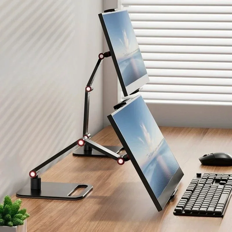 

Portable Monitor Holder for 12-17.3 Inch Screen No Drilling Phone Stand Adjustable Laptop Gaming Expandable Desktop Clamp Stand