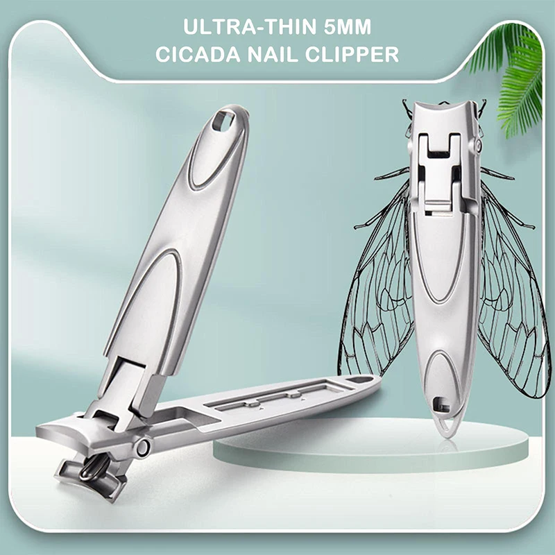 PortableUltraThinNailClipperFingernailClipperStainlessSteel