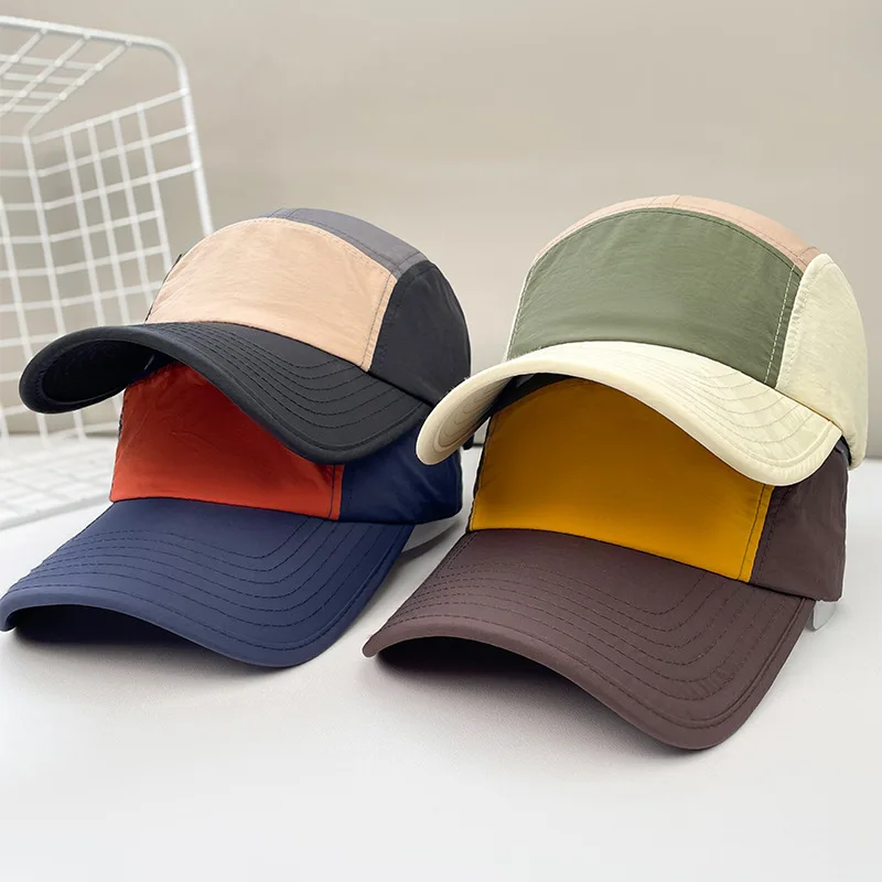 Unisex Contrast Color Baseball Cap Quick Drying Outdoor Hat