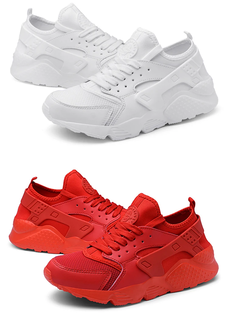Free shipping 2022 NEW Unisex Red Sneakers for Men Mesh Sports Trainers Running Shoes Summer Male Women  35-47 Size Breathable