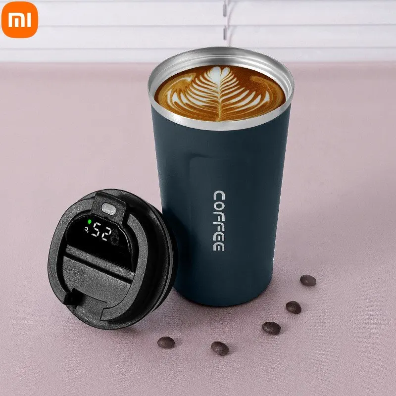 Xiaomi Smart Thermos Bottle For Coffee Led Temperature Display Tazza Termica Car Business Coffee Cup Tazza Sottovuoto In Acciaio Inossidabile