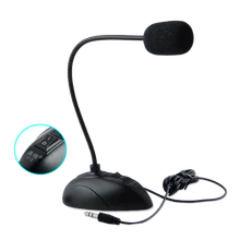 

Flexible Stand Mini Microphone 3.5mm Plug Speech Mic Wired Microphone For Computer PC Desktop Notebook Microphone Condenser