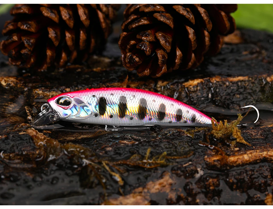 TSURINOYA 60S Sinking Minnow Angelköder DW67 60mm 6,1g Künstlicher harter Köder Hechtbarsch Forelle Jerkbait Fluss Wobbler Kurbelköder – Detail 8