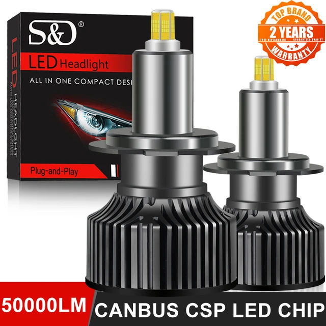 🔝🔥🔥360 H7 Led Headlights For Cars H11 Lamps Canbus 80W 30000LM H1 9005  9006 Auto Bulbs Turbo CSP HB3 HB4 HIR2 Fog Lights - AliExpress