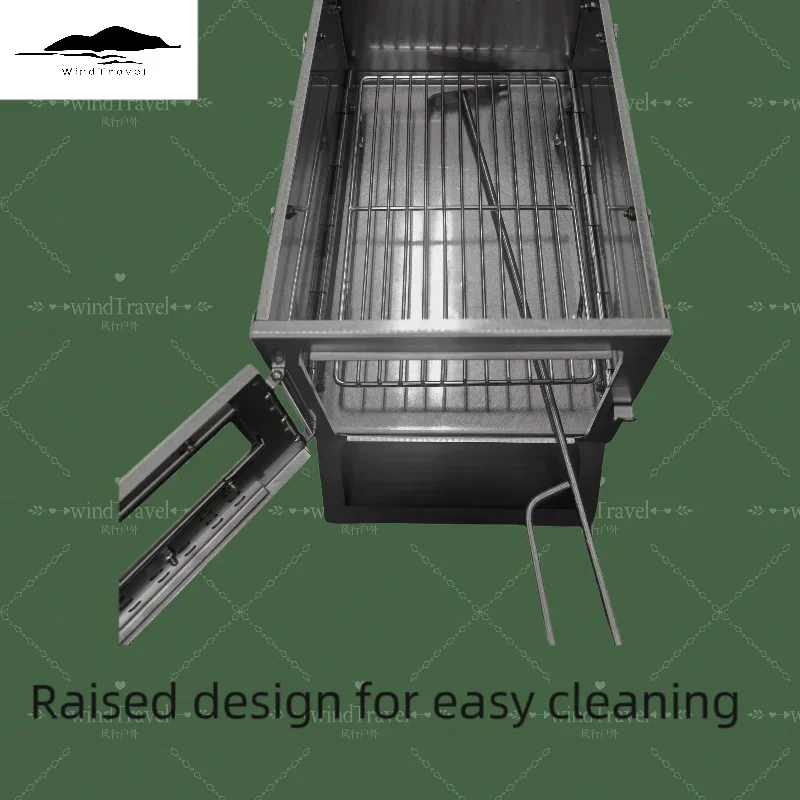 Camping wood stove for outdoor tents foldable lightweight