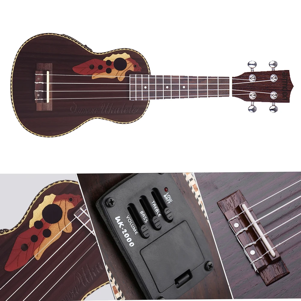 Ukulele Set 21 inch Ukulele Sapele Acoustic Ukulele 15 Fret 4 Strings Stringed instruments Guitar Music instruments mini guitar For beginner