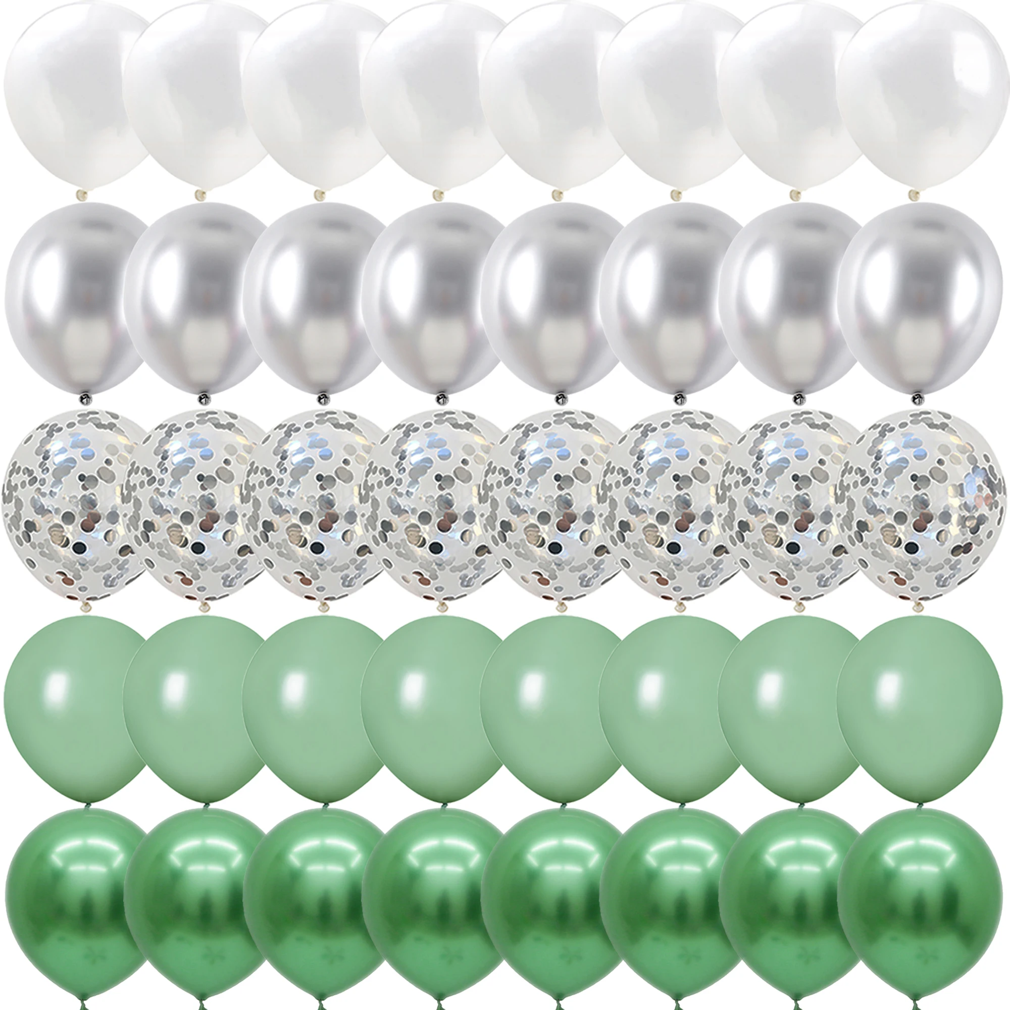 

40 шт., металлические зеленые, зеленые, искусственные украшения