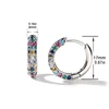 Crystal Lymphatic Drainage Earrings Colorful Crystal Round Hoop Earrings Fashion Magnetotherapy Weight Loss Slimming Jewelry 6