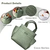 Women Insulated Lunch Bag Oversized Opening Handbag Leak Proof Refrigerated Bag with Side Pockets Suitable for Picnicking 6