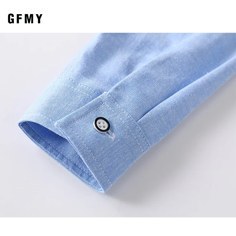 GFMY 2020 New Spring Oxford Textile Cotton Solid color Pink Black Boys white Shirt 3T-14T British style Childrens Tops - Image 4