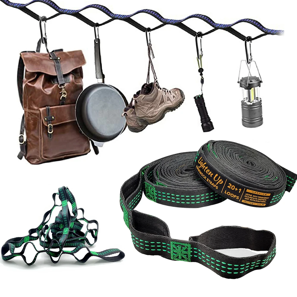 2pcs3mSuperStrongHammockStrapOutdoorCampingHammockGardenSwing