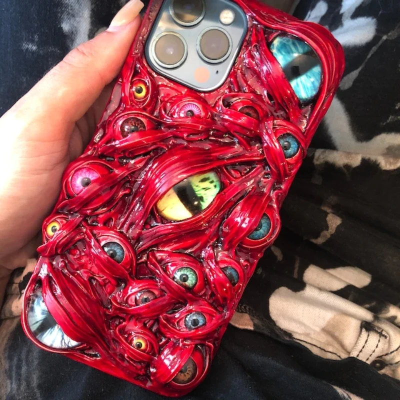 Pro Max Techypop Phone Cases Twisted Blood Eyeball Monster Gothic