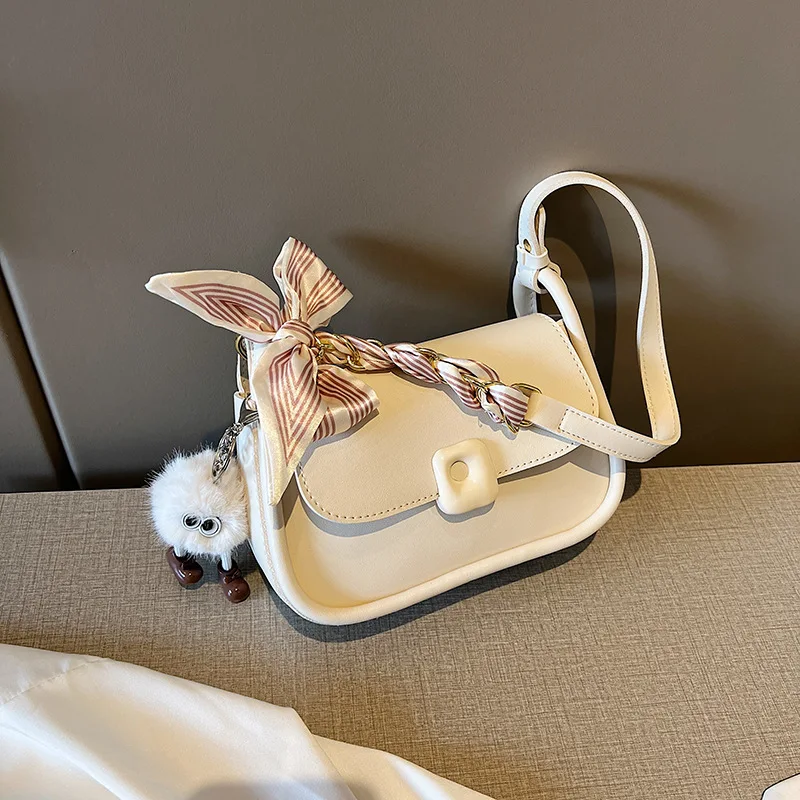 Popular Small Bag Women's New Summer Versatile One Shoulder Crossbody Bag with Popular Texture Underarm Square