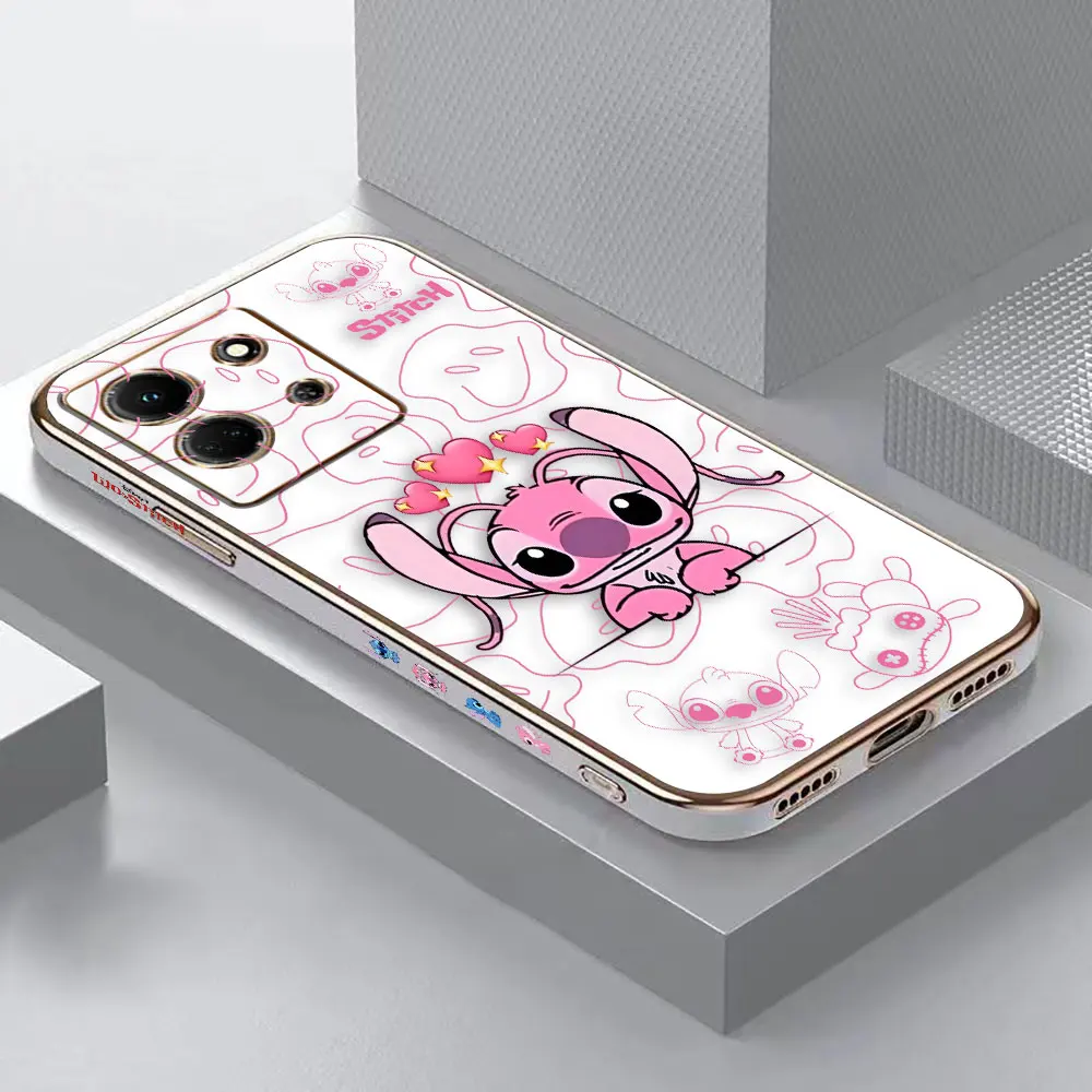 thumbnail image 1 of Smooth E-TPU Phone Case Infinix NOTE 30 12 G96 12I 11 10 10I SMART 5 6 7 8 ZERO 20 X 5G PRO Case Anime Lilo Stitch Angel Couple, 1 of 5
