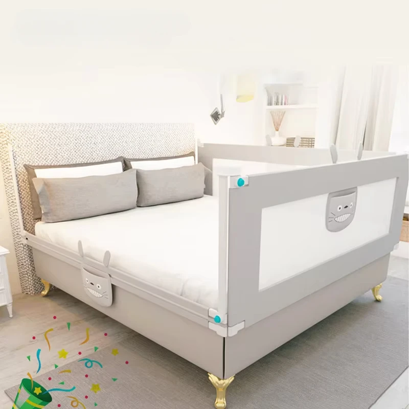 1PC Safety Kids Bed Barrier Fence for Newborn Bedroom Crib Anti-Fall Playpen Adjustable for Bed Rails Security Activity Center