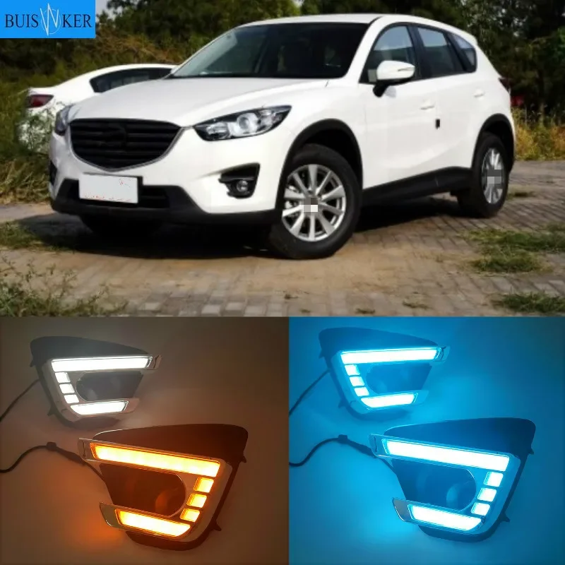 

For Mazda CX-5 CX5 2012 - 2016 Driving DRL Daytime Running Light fog lamp Relay LED Daylight car style free ship