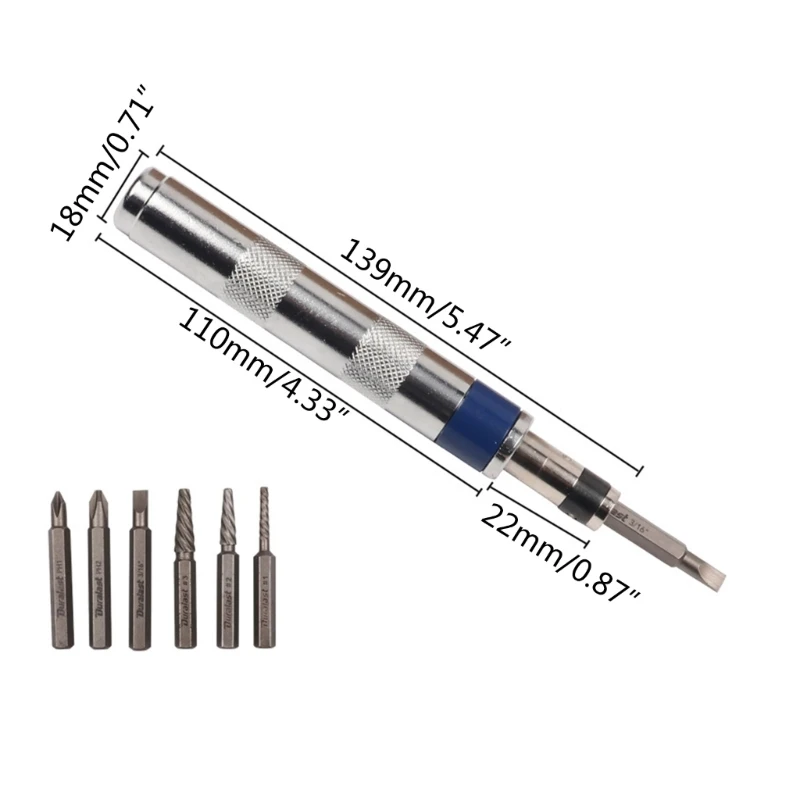 Versatile Impact Screwdriver Set for Home Renovation and Electronics Repair