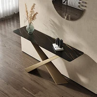 Tables Console minimalistes italiennes couloir entrée salon Tables Console de luxe luxe Unique Mesa Console meubles maison 6