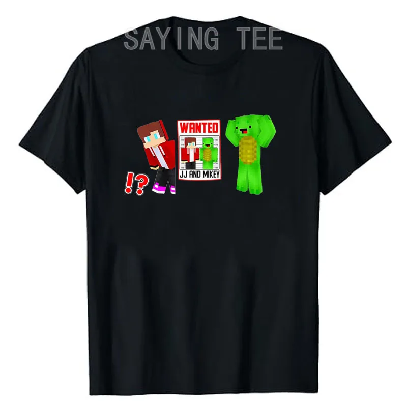 JJ and Mikey Wanted!? Premium T-Shirt Humor Funny Video Gamer Graphic Outfit Boys Fashion Saying Tee Novelty Gift gaming clothes S3207928f0b194e169b1d898b3a2e52a7F