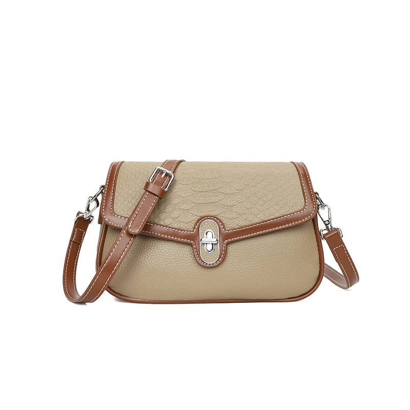 thumbnail image 1 of Bolso bandolera de piel auténtica de alta calidad con estampado de cocodrilo para mujer, bolso de mano de lujo para mujer, bolso de mano de piel de vaca, 1 of 5
