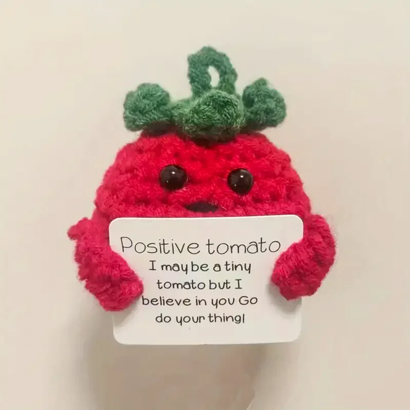 Mini-Spaß-Tomaten, niedliche gehäkelte gestrickte Tomaten spielzeuge, Party geschenke, gestrickte Plüsch früchte, Geburtstags-und Weihnachts dekorationen ﻿