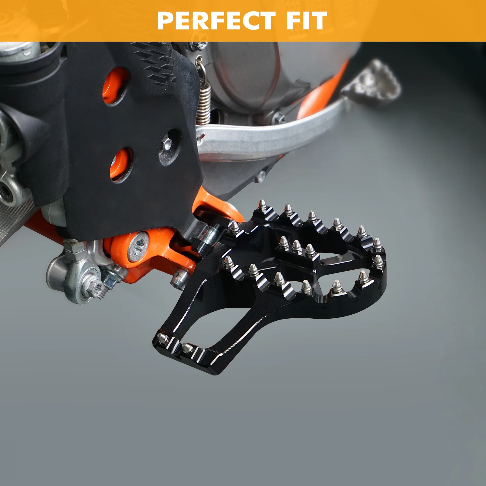 For KTM 2024 EXC 300 EXC-F 350 Air EXT Foot Pegs Extender FootRest Pedals For Husqvarna TE 300 FE 350 450 501 GasGas EC 300 2024