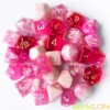 Bescon Polyhedral RPG Dice Full 35pcs Blossom Set, DND Role Playing Game Dice 5X7pcs 5