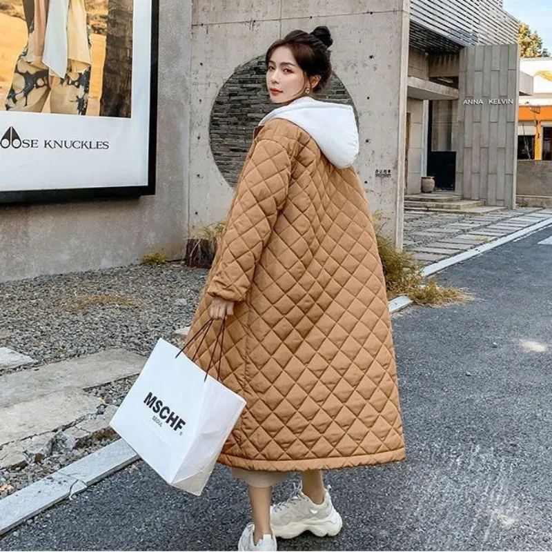 Long Puffer Jacket Women's Winter Down Jacket Winter Down Coats Hooded Long Jackets for Women Korean Woman Coat Padded Jacket long winter jacket for baby kids boys girl hooded parkas coat puffer jacket warm winter jacket for girls coats children clothes