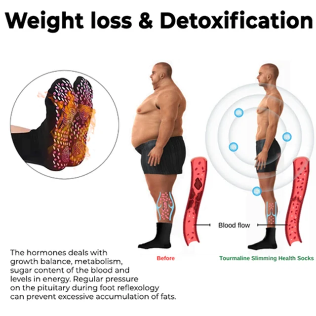 Turmalin Karcsúszó Egészség Zokni Önellátó Zsírcsökkentő Termoterápiás Serkenti A Vér Keringését - Image 6