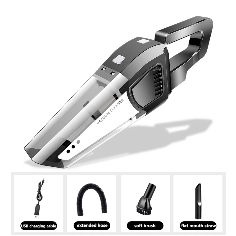 Wireless Portable Car Vacuum Cleaner Handheld Auto Vaccum 4500pa 120w