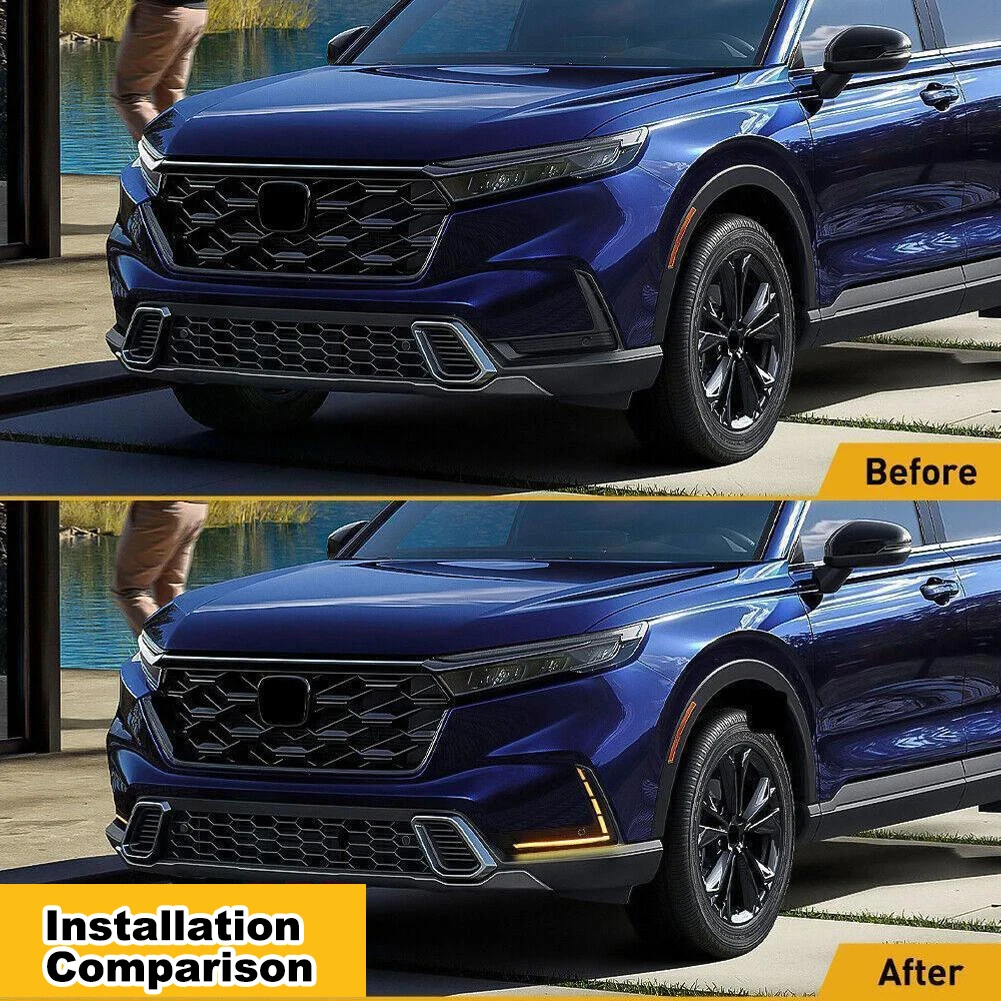 2pcs Daytime Running Strip Lights Kit Clearance Light for Honda CR-V CRV 2023-2025