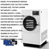 4-6kg/Batch Vacuum Fruit Freeze Drying Dried Machines For Candy Mini Vegetables Lyophilizer Food Freezer Dryer 5trays 2