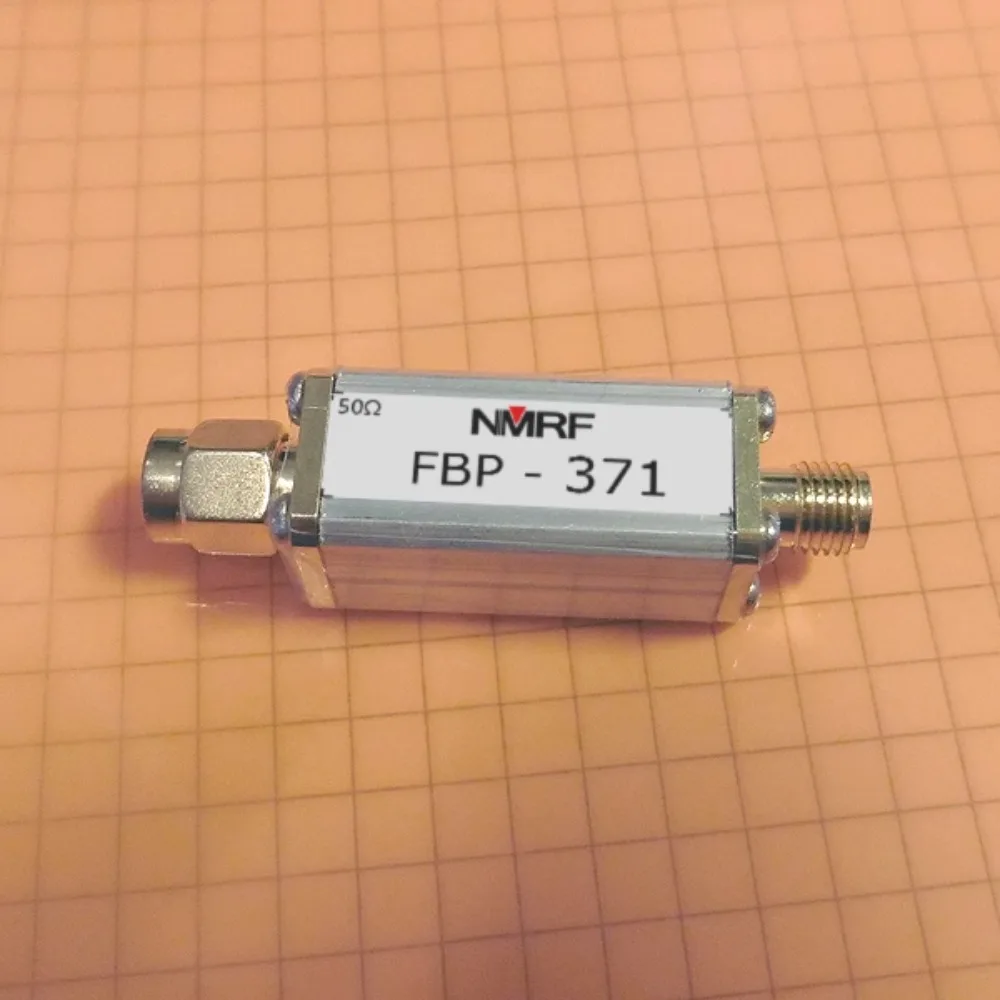 전용 주파수 대역 LC 대역 통과 필터, 371MHz, 1dB 대역폭, 25MHz, SMA 인터페이스