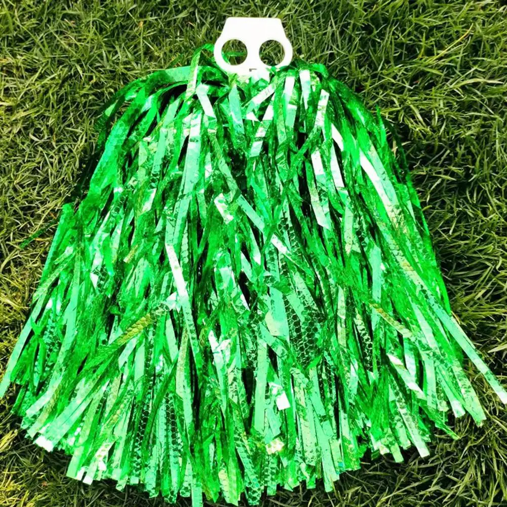 Cheerleader Hand Flower Dance Pom Poms 30cm 2 Holding Ring Football Basketball Soccer Match Pompon Club Sports Cheering Ball