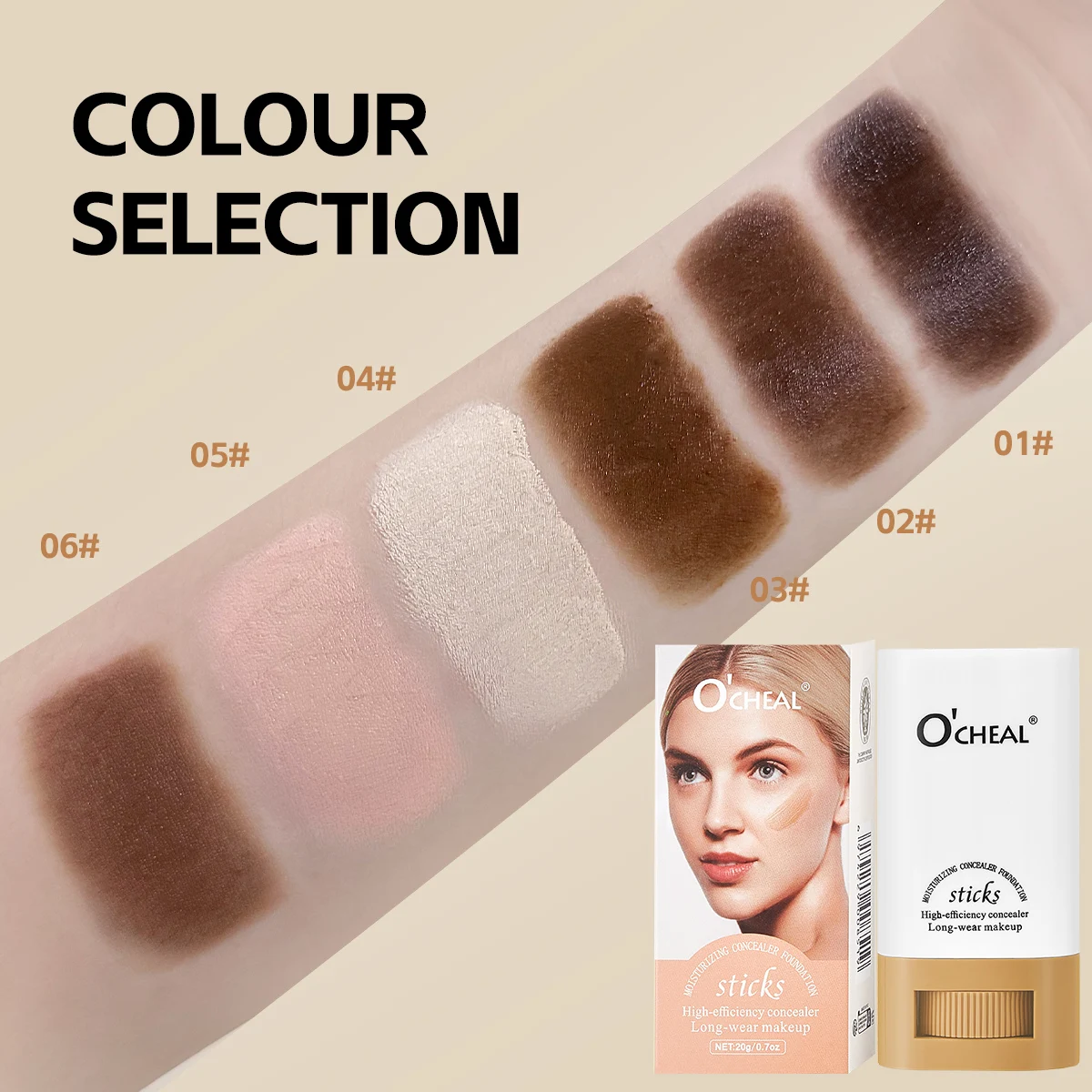 Waterproof Concealer Stick Lightweight Brightening Foundation Long Lasting Moisturizing Cover Blemishes Natural Finish Makeup - Image 5