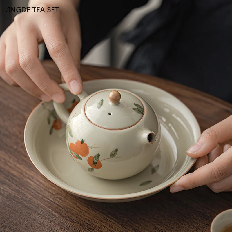 200ml Exquisite Ceramic Teapot Handmade Beauty Xishi Kettle Home Ceramic Tea Infuser Custom Chinese Tea Accessories
