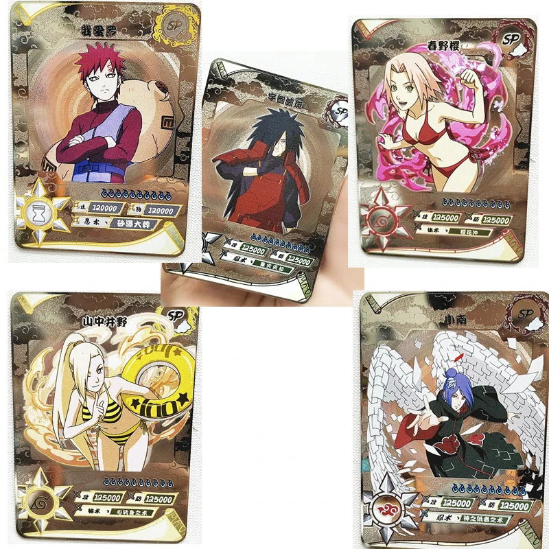 

Аниме Haruno Sakura Gaara Yamanaka Ino Uchiha Madara Konan, «сделай сам», металлические открытки, коллекционная карточка, настольная игра, игрушка, подарки на день рождения