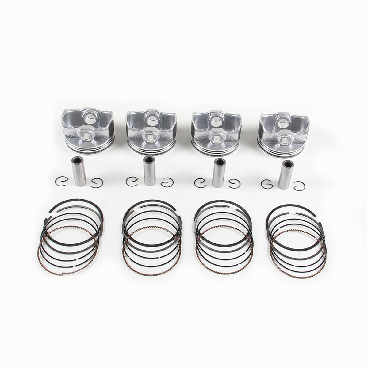 4* 1.6L Piston and Ring Oversize +0.5 Fit For VW Jetta Polo CFNA CFNB Skoda Fabia Rapid Roomster Seat Ibiza 036107065ET