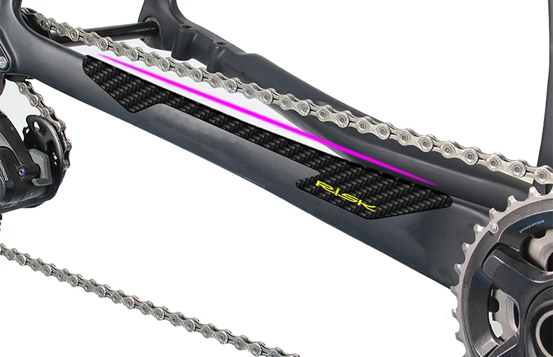 RISK Fahrradketten-Schutzaufkleber MTB Fahrradrahmen Anti-Kratz-Schutz Rennrad Kabel- und Schlauchschutz Aufkleber Zubehör – Detail 2