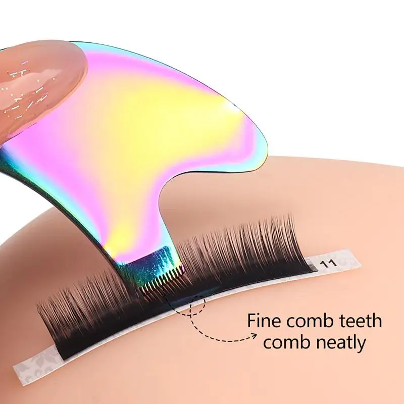 재사용 가능한 스테인리스 스틸 속눈썹 브러쉬 클린 콤 접붙이기용 속눈썹 브러쉬 리프팅 컬러 속눈썹 연장 펌 마스카라 도구