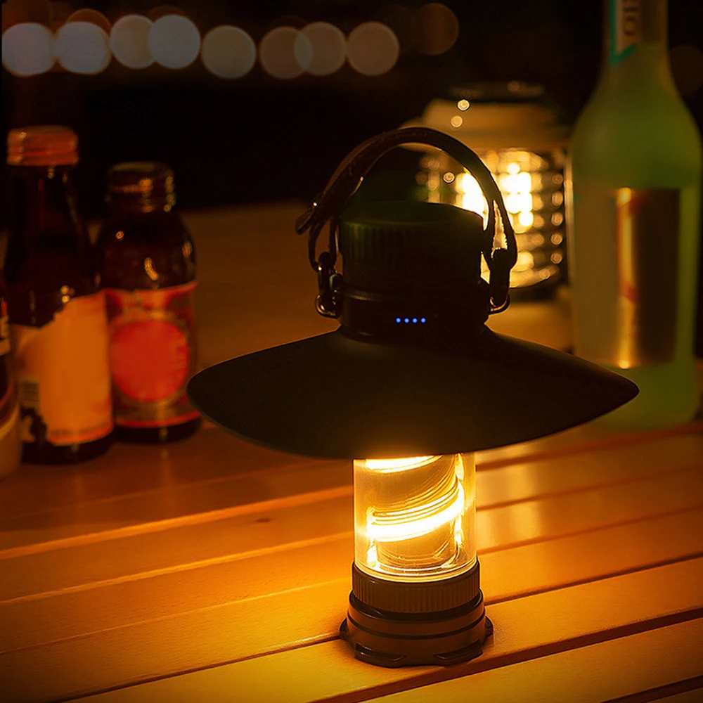 

Наружный беспроводной фонарь для кемпинга, освещение для палатки, USB перезаряжаемая Подвесная лампа с плавным затемнением, фонарик для рыбалки