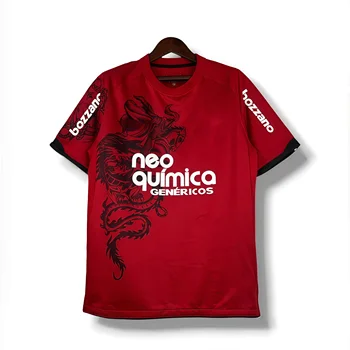 2026 New Corinthians 3D Printed Retro Red Football Shirt Street Casual Quick Drying, Breathable and Comfortable Men's T-shirt 1