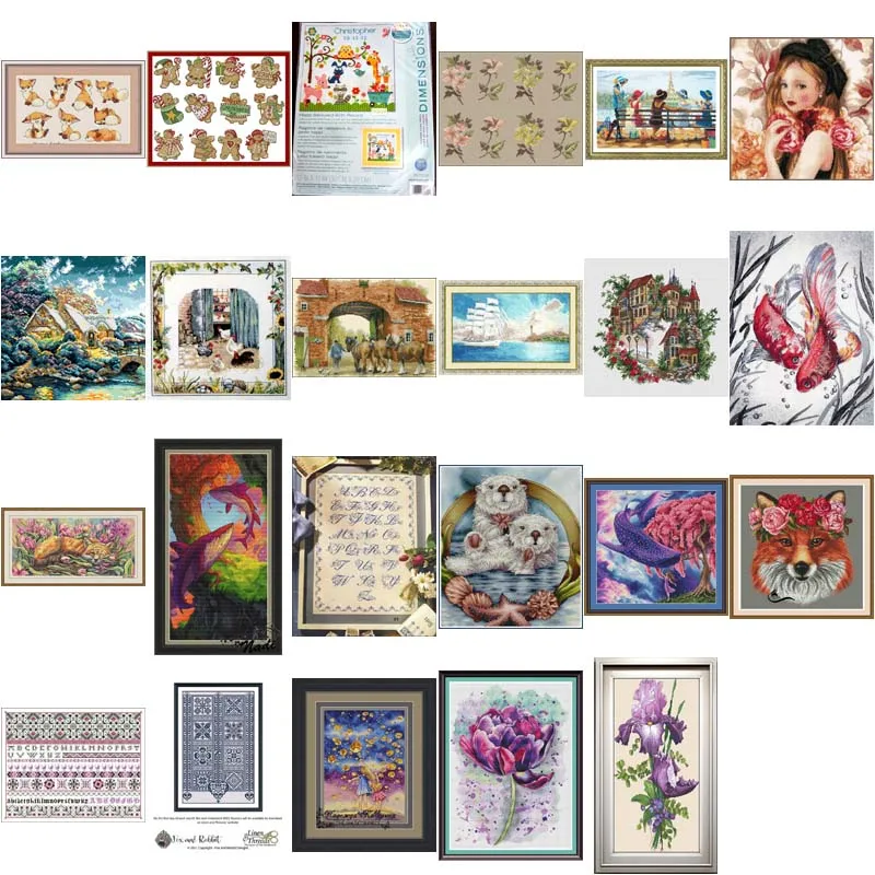 Cross Stitch Kit Cross Stitch Files Cross Embroidery Painting Beautiful Fox Cross Stich Embroidery Set Electronic Drawing Cross Stich Needlework PDF By Email 15TH