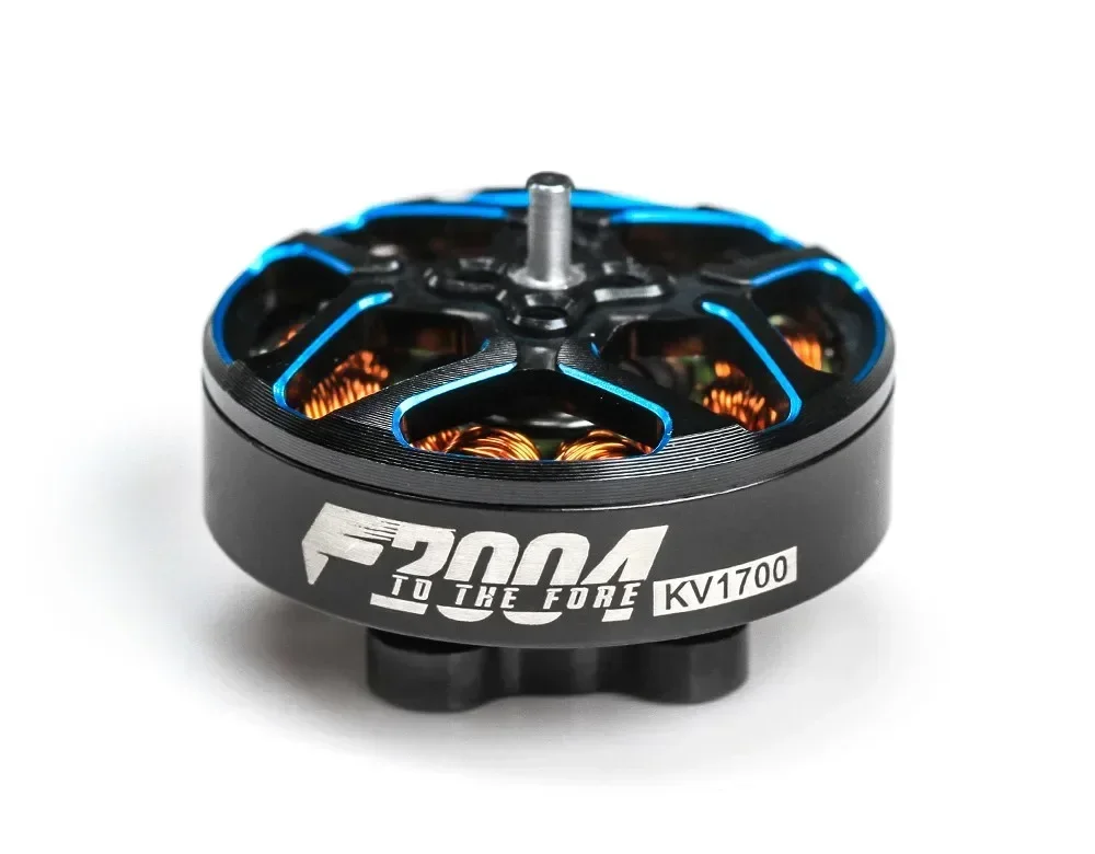 Vue de côté du moteur brushless 1700KV pour drone FPV avec support de fixation.
