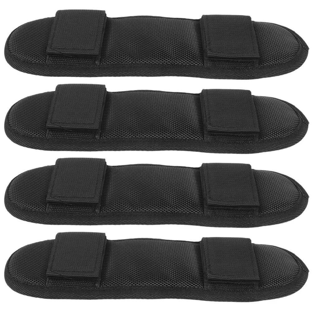 4Pcs 어깨 패드 나일론 스트랩 쿠션 교체용 배낭 숄더백 기타 벨트 통기성 소프트 무게 경감 패드