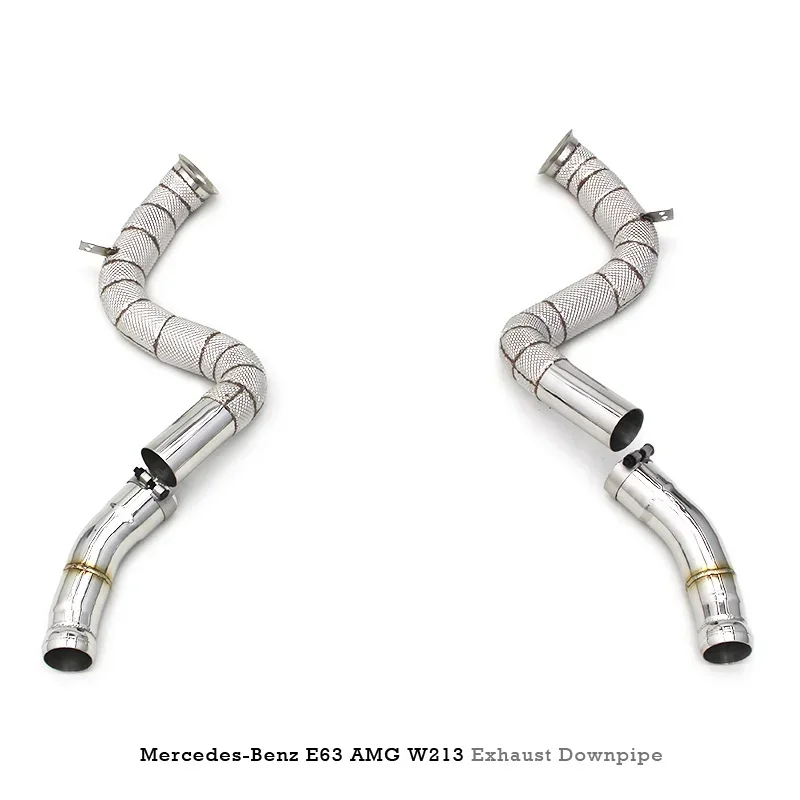 Section High flow Pipes branch downpipe Exhaust Pipe with for E63 S W213 4.0TT
